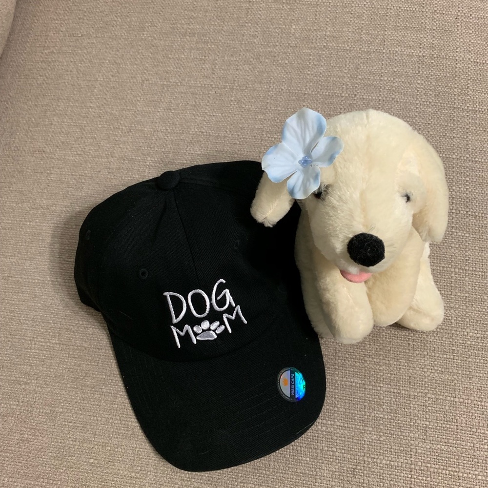100% Cotton Dog Mom adjustable Cap